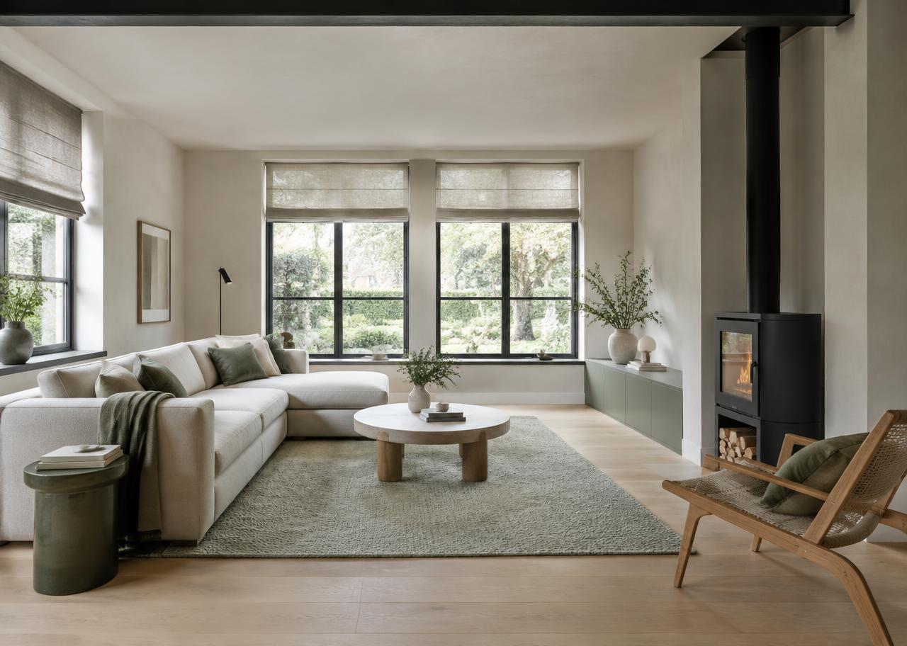 Afgerond renovatieproject in een woonkamer